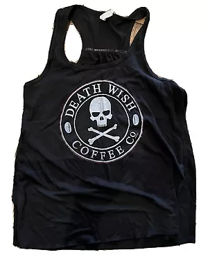 Buy DEATH WISH COFFEE CO., BLACK TANK TOP SZ XS, Original • 86.74£