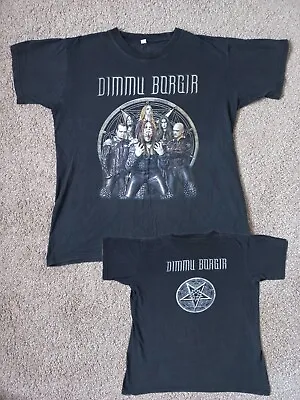Buy Vintage Dimmu Borgir T-Shirt - Size L - Heavy Black Gothic Metal - Dark Funeral • 12.99£