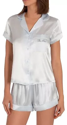 Buy In Bloom By Jonquil Bride/Bridesmaid/Mrs Satin Short Pajamas Size S/P • 46.12£