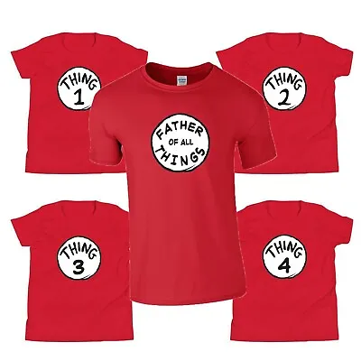 Buy Personalised World Book Day Thing 1 Thing 2 T-Shirt Men Boys Girls Kids Top • 9.99£