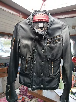 Buy Ayya Wear Boho Chique Steam Punk Ladies Leather Jacket Size S 8uk Fabulous! Vvgc • 49.50£