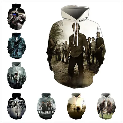 Buy The Walking Dead 3D Unisex Men Women Hoodie Sweatshirt Hood Jumper Pullover • 26.99£