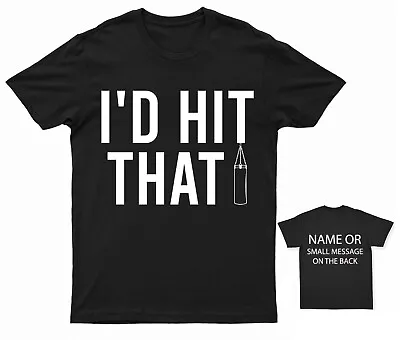 Buy I'd Hit That T-Shirt Personalised Gift Customised Name • 13.95£