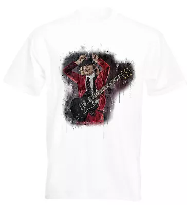 Buy AC/DC Angus Young T Shirt Abstract Bon Scott • 13.95£