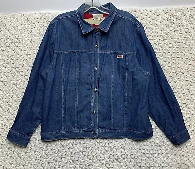 Buy Coldwater Creek Women Size XL  Denim Jacket Blue Jean Insulated Coat • 17.04£