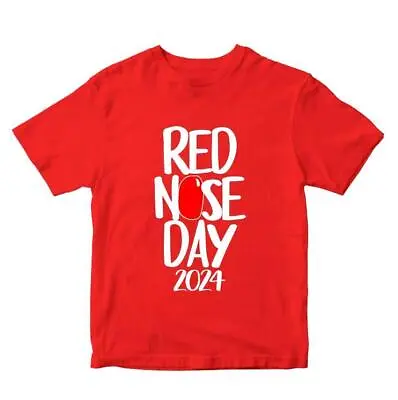 Buy Kids Adults Red Nose Day 2024 T-Shirt Comic Relief Family Matching Set Tee Top • 5.99£