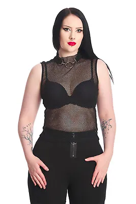 Buy Banned Go Getter Net Top - Gothic Emo Style  • 24£