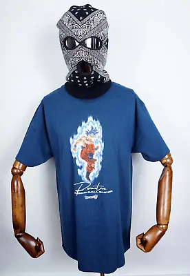 Buy Primitive Skateboards Tee T-shirt Dragonball Z Super Instinct Harbor Blue IN • 17.27£