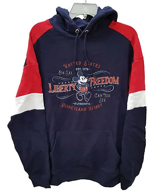 Buy Disney Parks Mickey Mouse Americana Pullover Hoodie Jumper Mens Large L Store • 29.99£