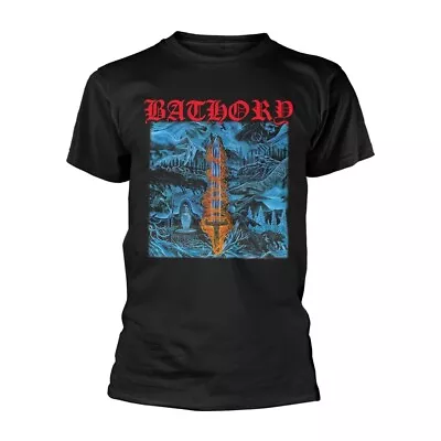 Buy BATHORY - BLOOD ON ICE BLACK T-Shirt, Front & Back Print Large • 19.11£
