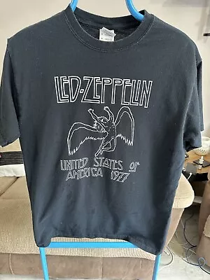 Buy Vintage 2000's Led Zeppelin T-Shirt, Size Medium Band T-Shirt • 15£