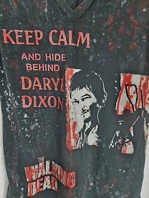Buy Kavio! The Walking Dead Daryl Black Blood Splatter T-Shirt Women's Medium  • 18.90£