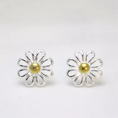 Buy 925 Sterling Silver Cute Daisy Flower Stud Earrings Women Girl Jewellery Gift UK • 3.89£