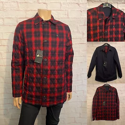 Buy Gabicci Vintage Reversible  Lumberjack  Jacket, Size Medium, Navy/Red, BNWT • 39.99£