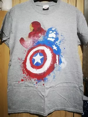 Buy Captain America Iron Man Civil War T-shirt Size Medium • 4.50£