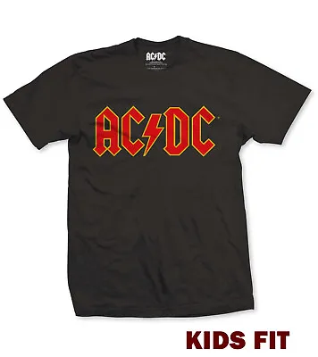 Buy AC DC T SHIRT Official Logo Kids Boys Girls Licensed Rock Tee NEW • 12.93£
