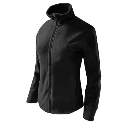 Buy Ladies Full Zip Classic Warm Fleece Jacket Coat Size 8 To 30 SPORT WORK LEISURE • 11.92£