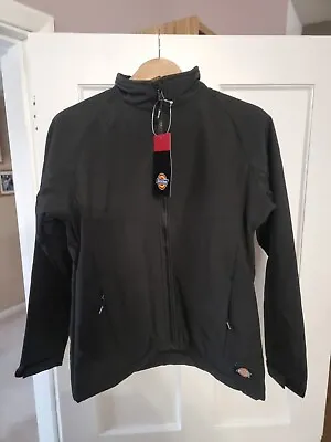 Buy Womens Work Jacket Softshell Black Zipped Waterproof - FOXTON - Size Large • 15£