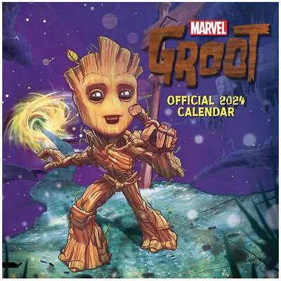 Buy Marvel Square Calendar 2024 Groot Official Merch Great Marvel Gift Idea • 5.93£