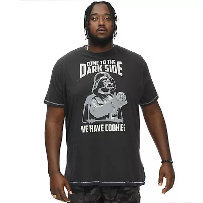Buy D555 Mens Skywalker Big Tall Kingsize Official Star Wars T-Shirt Top Tee - Black • 22.95£