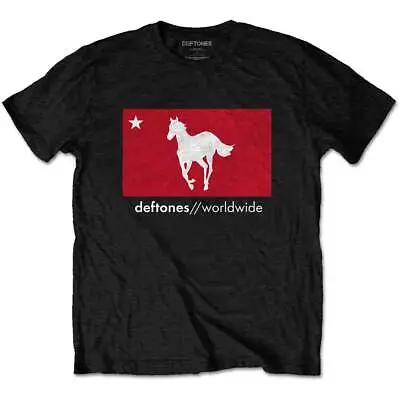 Buy ** The Deftones Star & Pony (White) Worldwide CA Official Licensed T-shirt ** • 16£