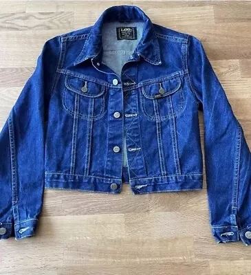 Buy LEE Denim Jacket Dark Blue 90s Size Small Women’s Vintage 90s Premium Quality • 14.99£