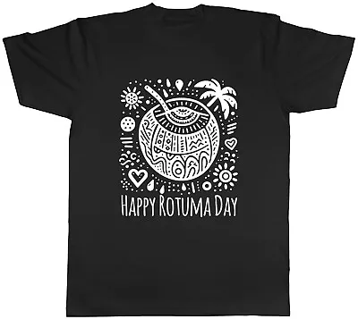 Buy Happy Rotuma Day Mens T-Shirt Fiji Fijian Coconut Island Day Tee Gift • 8.99£
