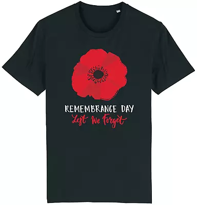 Buy Poppy Remembrance Day Lest We Forget T-Shirt War British 11th November Unisex • 9.95£