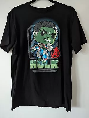 Buy Funko Pop Tees Marvel Comics Black Short Sleeve T-Shirt Hulk Size Medium  • 8£