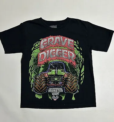 Buy Monster Jam Grave Digger Monster Truck Kids T Shirt Size L (10-12) • 12.01£
