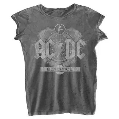 Buy AC/DC Black Ice Burnout T Shirt • 14.93£