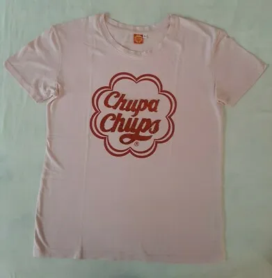Buy CHUPA CHUPS T-shirt Shirt Shirt Jersey Pink Cotton Girl Women Sz S • 5.13£