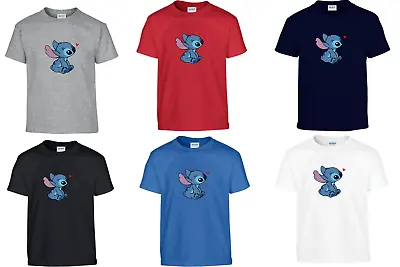 Buy Disney Heart Lilo And Stitch Ohana Xmas Gift Kids Men Women Top Unisex T Shirt  • 11.40£