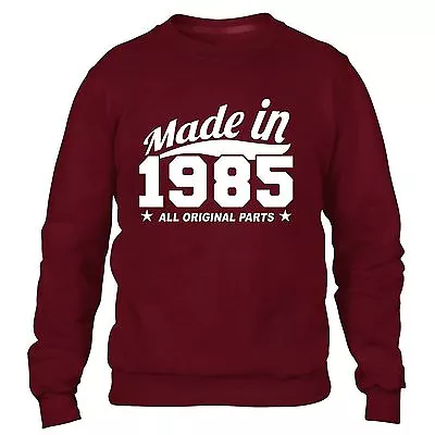 Buy Made In 1985 All Original Parts Sweater Mens Womens Cool Family Gift Birthday • 24.99£