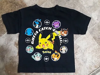 Buy Pokemon Shirt Boys Size 4 Gotta Catch Em All Pikachu Bulbasaur Charmander Meowth • 12.16£