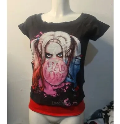 Buy Harley Quinn Batman Top T Shirt Double Layer Suicide Squad Margot Robbie • 8£