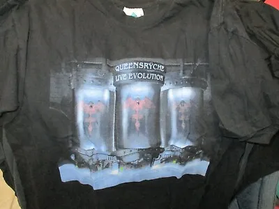 Buy Queensryche Live Evolution 2001 Tour Tshirt Sz M • 37.88£