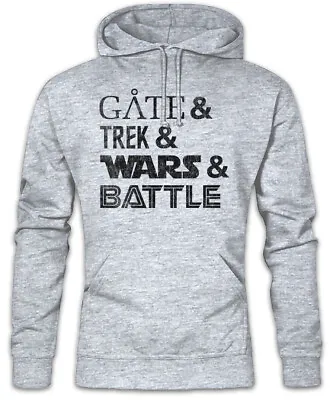 Buy Gate & Trek & Wars & Battle Hoodie Sweatshirt Fun Geek Nerd Sci-Fi • 40.74£