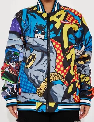 Buy BATMAN ROBIN Comic Pop Art Retro Jacket Members Only Windbreaker M New With Tags • 32£