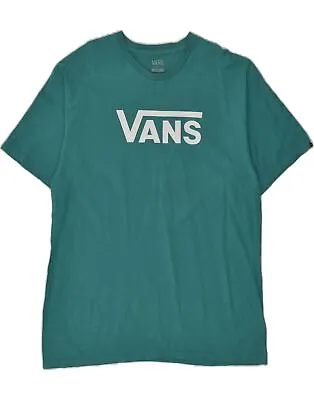 Buy VANS Womens Graphic T-Shirt Top UK 18 XL Turquoise Cotton AH08 • 12.08£