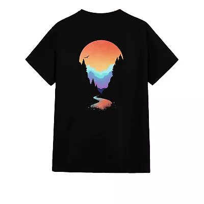 Buy Rainbow Silhouette Contour Adult Unisex T Shirt - Wellness Inspirational Nature • 12.95£