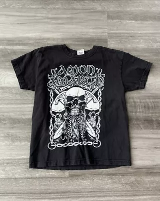 Buy Amon Amarth Kids Youth Black Band T-Shirt Size 7-8 Metal • 13.10£
