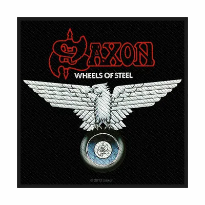 Buy Saxon Sew On Patch 'Wheels Of Steel' - Official Merchandise - Free Postage • 3.95£