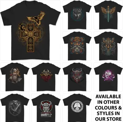 Buy Viking T-Shirt Mens Tshirt Tee Top 7 • 8.99£