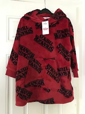 Buy Stranger Things Snuggle Hoody Age 7-8 Years Marks And Spencer • 8£