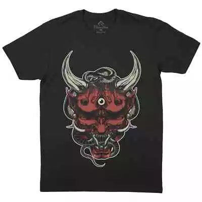 Buy Hannya Mens T-Shirt Asian Mask Grim Horned Demon Death Soul Occult P538 • 11.99£