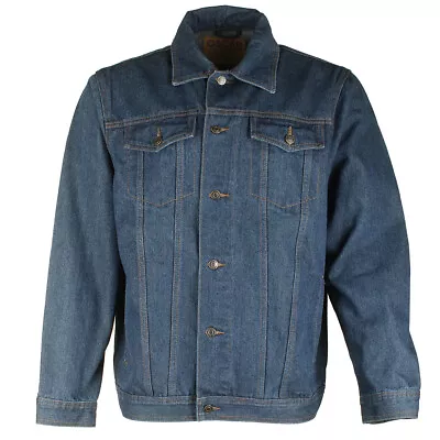 Buy Oscar Jeans Men's Pocket Basic Washed Denim Trucker Jacket • 77.95£