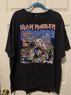 Buy Vintage IRON MAIDEN T-shirt US Tour XL 2000 Queensryche • 48.21£