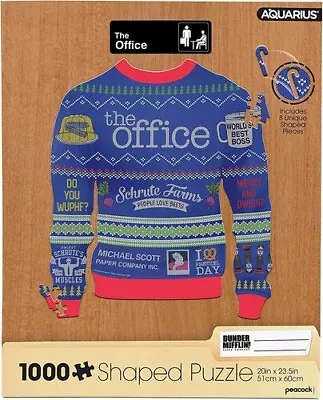 Buy The Office Ugly Christmas Sweater Shaped 1000 Pc Puzzle [New ] Puzzle • 18.91£
