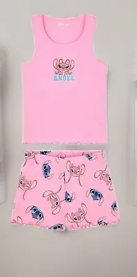 Buy Disney Lilo & Stitch Angel Girls Pyjamas Set Ages  7-15 Years • 16.99£